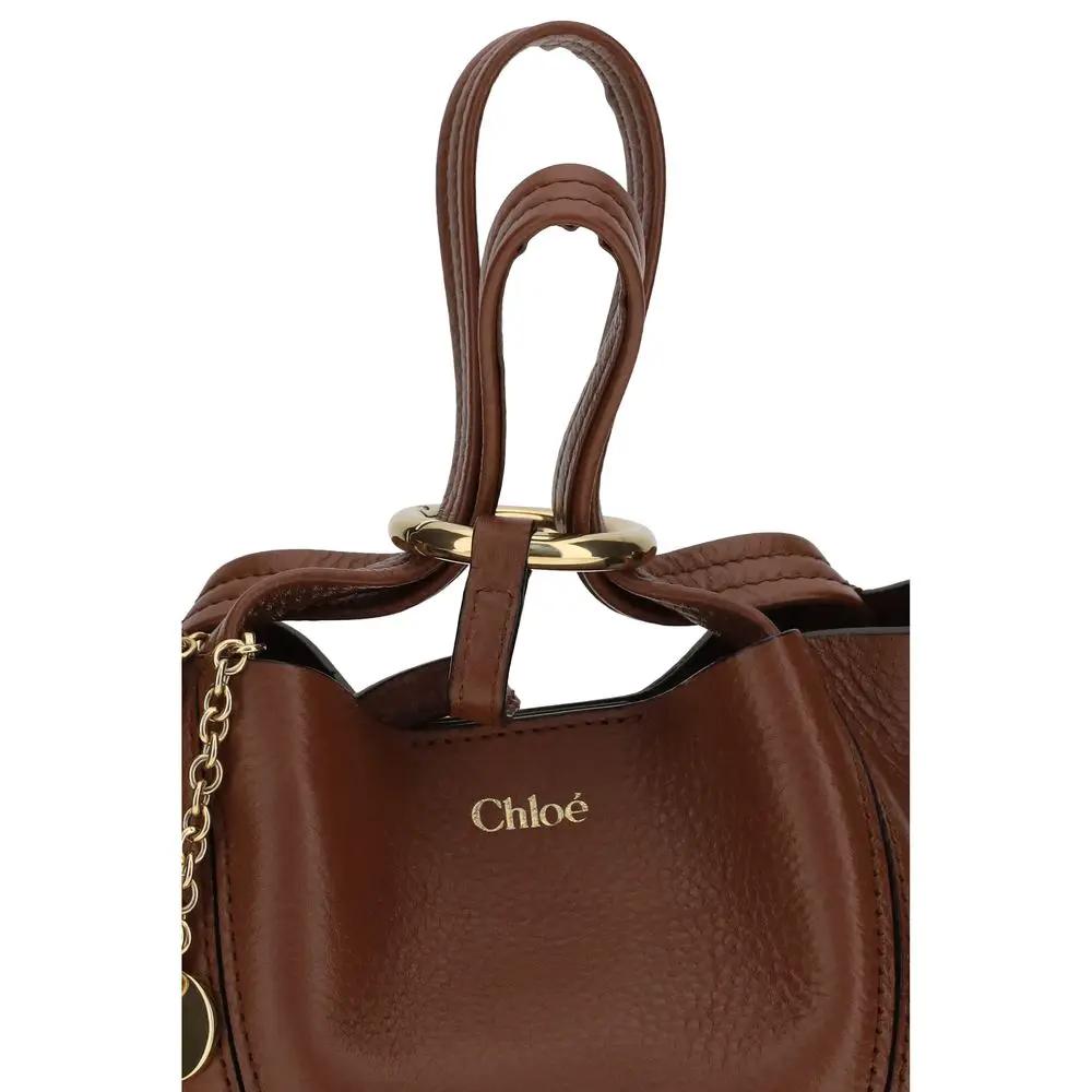 Chloé Sample Sale | Chloé Brown Calf Leather Bos Taurus Shoulder Bag - | Designer outlet