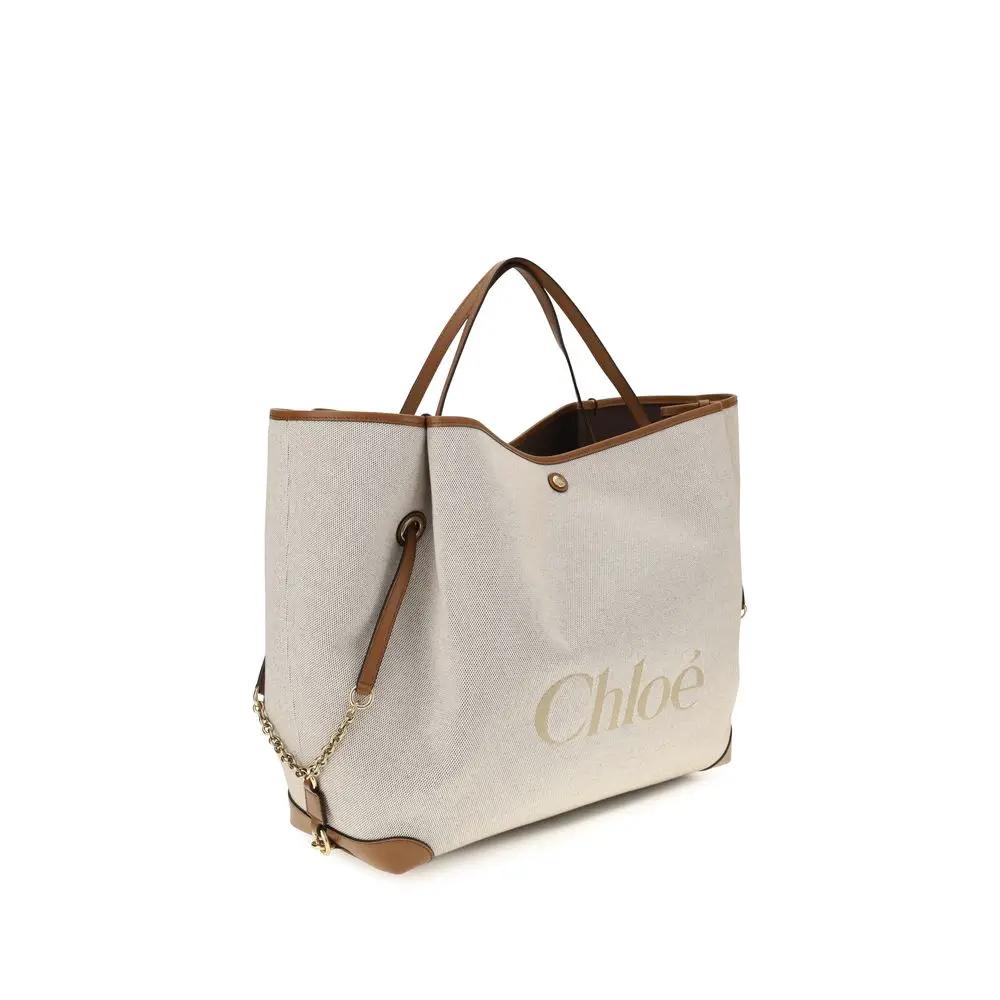 Chloé Sample Sale | Chloé Beige Cotton Shoulder Bag - | Designer outlet