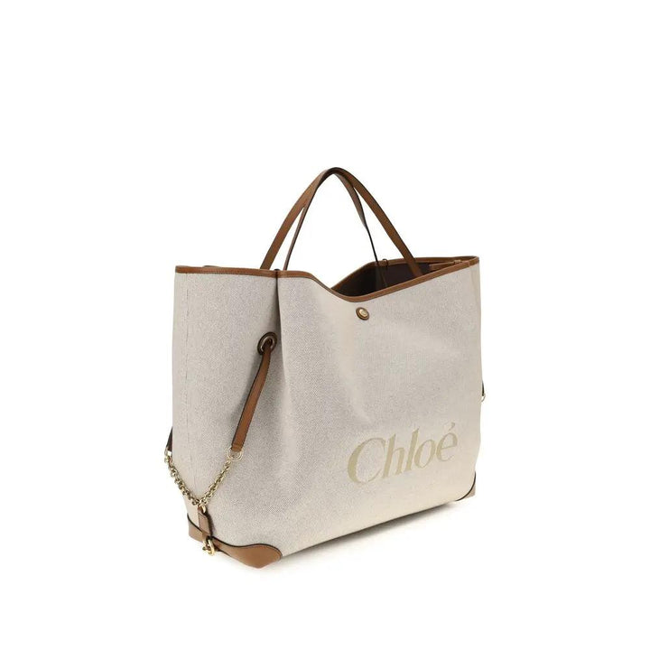 Chloé Sample Sale | Chloé Beige Cotton Shoulder Bag - | Designer outlet