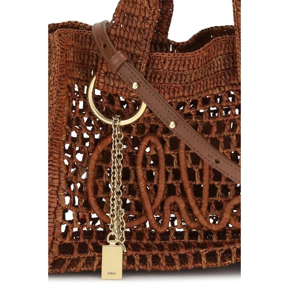 Chloé Sample Sale | Chloé Brown Raffia Shoulder Bag - | Designer outlet