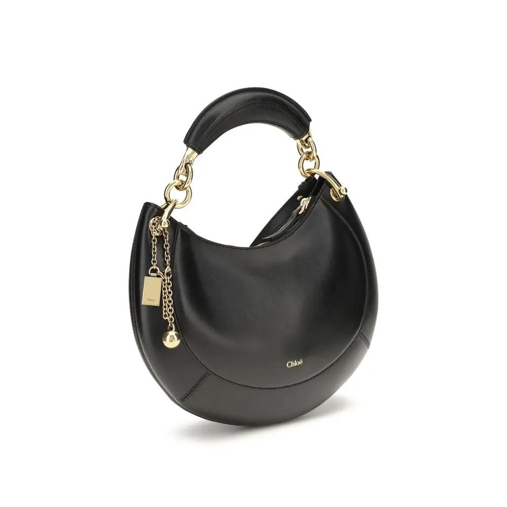 Chloé Sample Sale | Chloé Black Calf Leather Bos Taurus Shoulder Bag - | Designer outlet