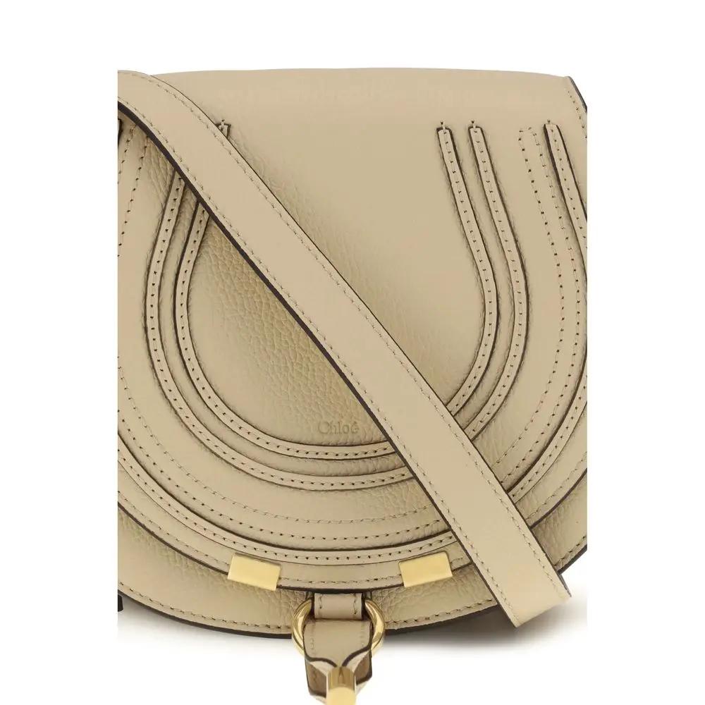 Chloé Sample Sale | Chloé Beige Calf Leather Bos Taurus Shoulder Bag - | Designer outlet