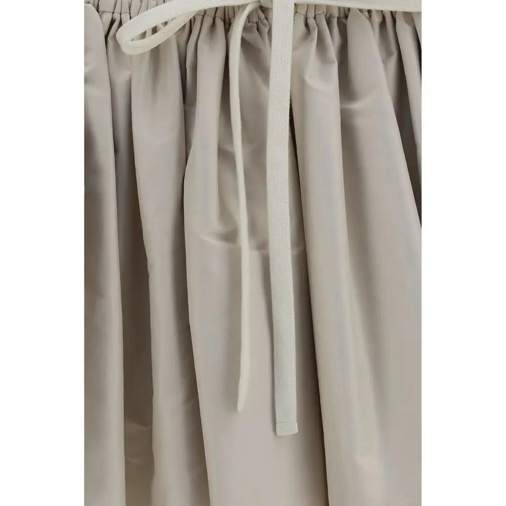 Miu Miu Sample Sale | Miu Miu Beige Polyester Mini Skirt - | Designer outlet