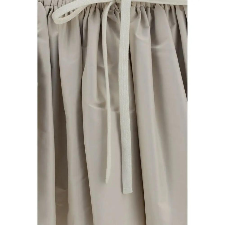 Miu Miu Sample Sale | Miu Miu Beige Polyester Mini Skirt - | Designer outlet