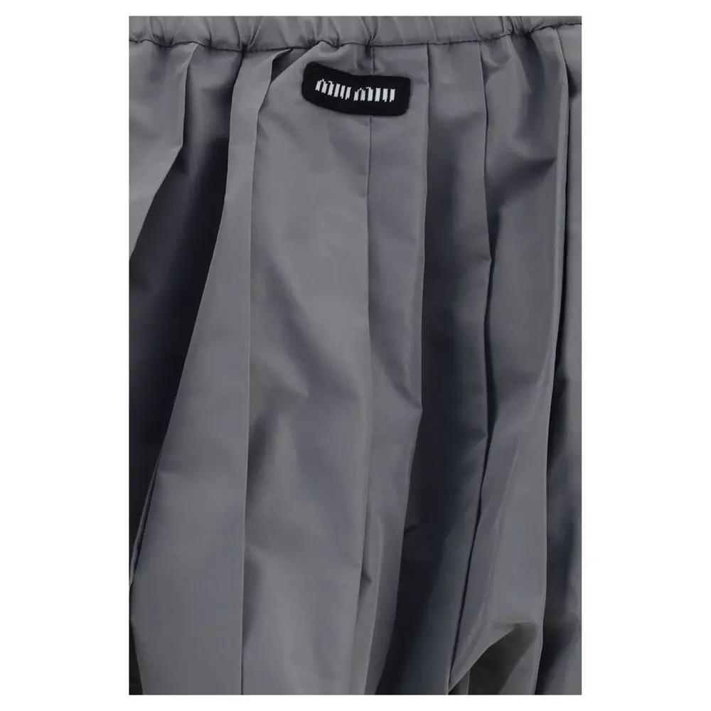 Miu Miu Sample Sale | Miu Miu Gray Polyester Mini Skirt - | Designer outlet