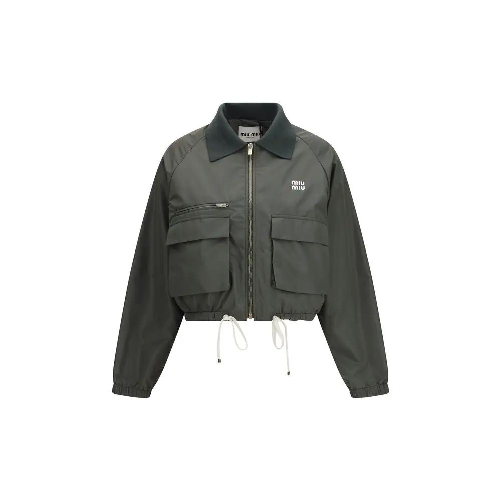 Miu Miu Sample Sale | Miu Miu Bicolor Polyester Shell Jacket - | Designer outlet