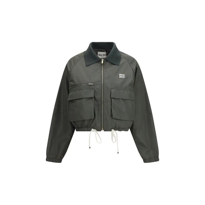 Miu Miu Sample Sale | Miu Miu Bicolor Polyester Shell Jacket - | Designer outlet