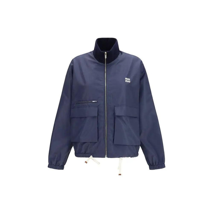 Miu Miu Sample Sale | Miu Miu Blue Polyester Full-Length Jacket - | Designer outlet