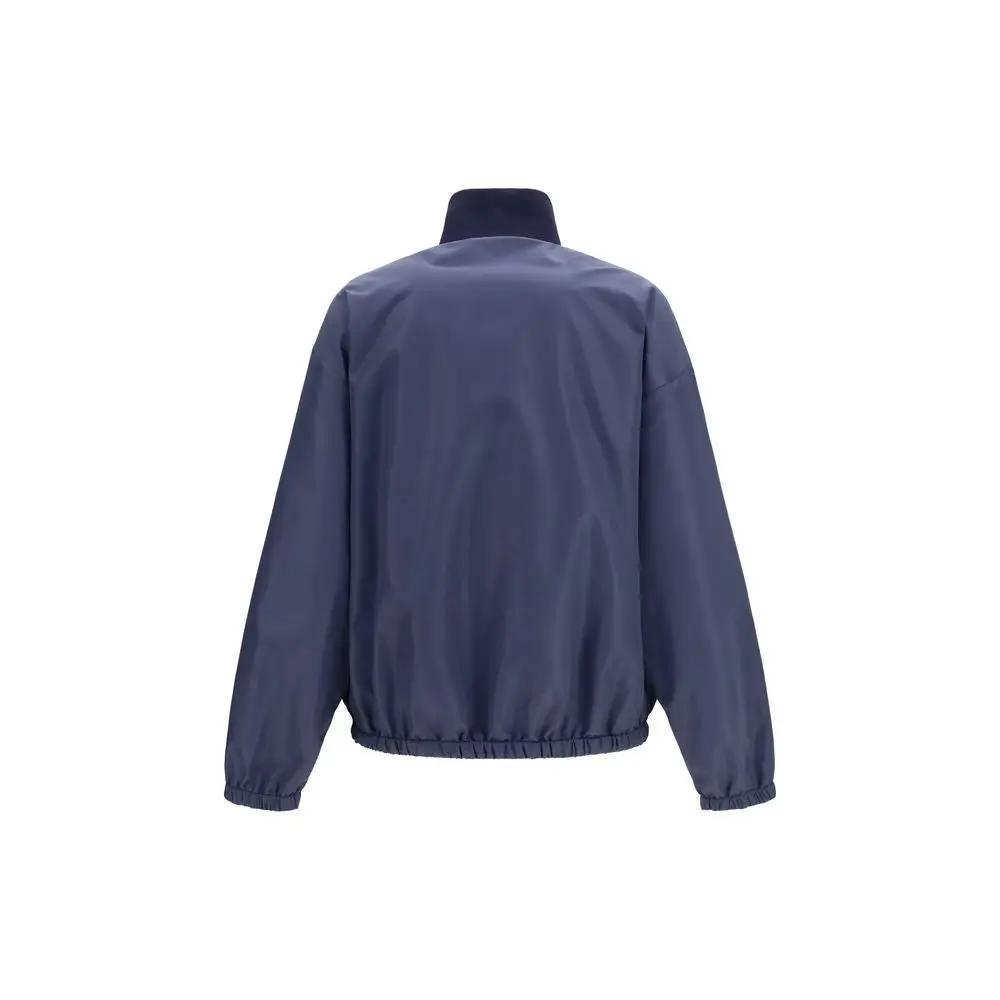 Miu Miu Sample Sale | Miu Miu Blue Polyester Full-Length Jacket - | Designer outlet