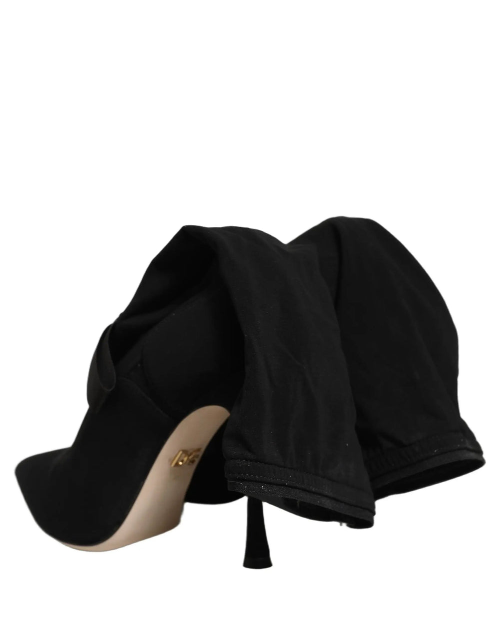 Dolce & Gabbana Sample Sale | Dolce & Gabbana Black Stiletto Heels Mid Calf Boots Shoes - | Designer outlet