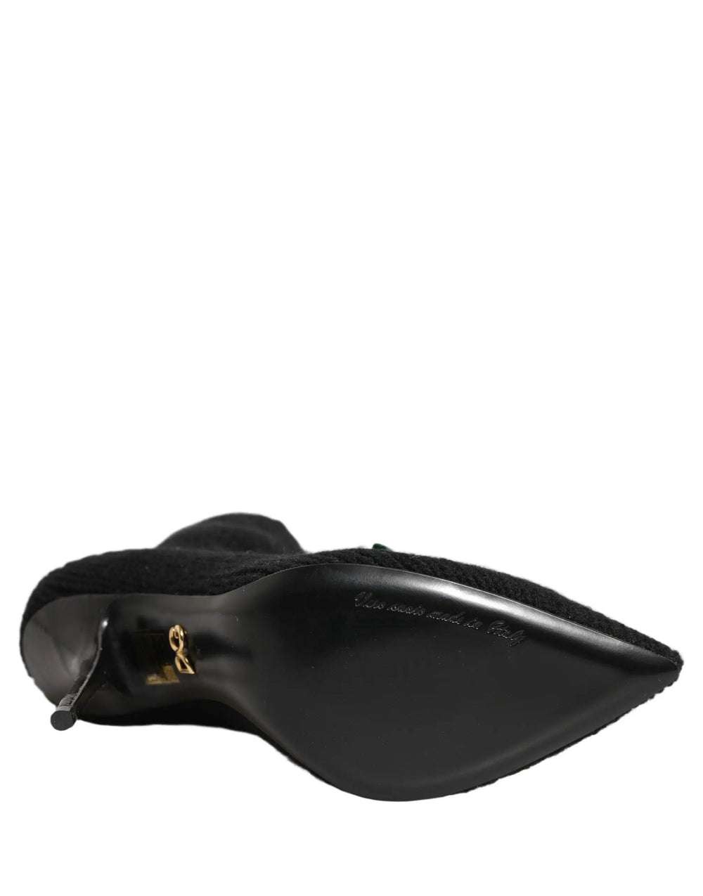 Dolce & Gabbana Sample Sale | Dolce & Gabbana Black Stiletto Heels Mid Calf Boots Shoes - | Designer outlet