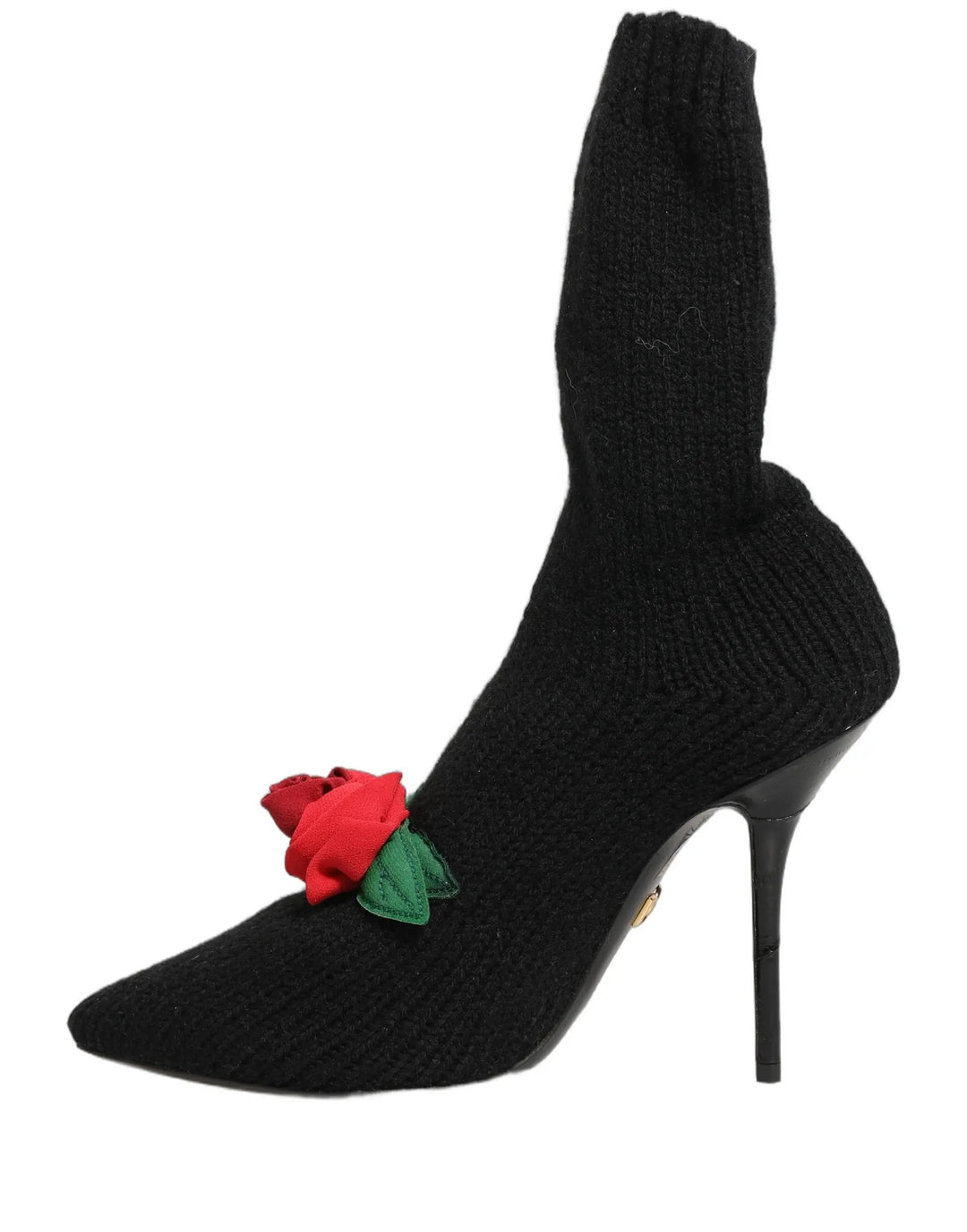 Dolce &amp; Gabbana Sample Sale | Dolce &amp; Gabbana Black Stiletto Heels Mid Calf Boots Shoes - | Designer outlet
