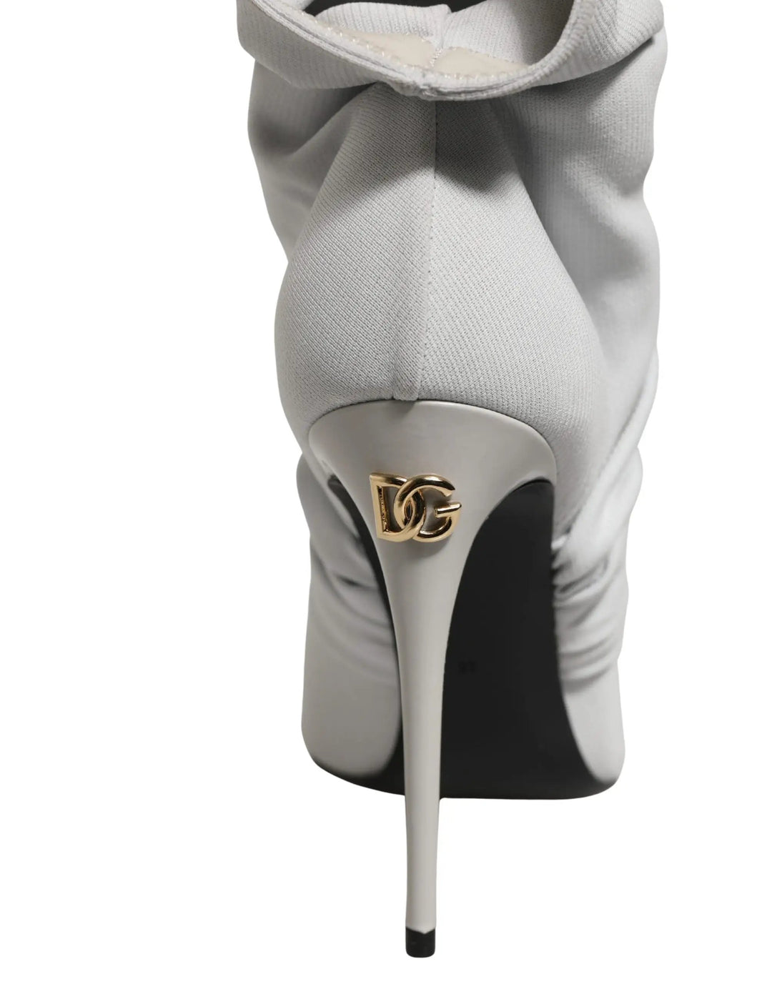 Dolce & Gabbana Sample Sale | Dolce & Gabbana Gray Stretch Socks Heels Ankle Boots Shoes - | Designer outlet