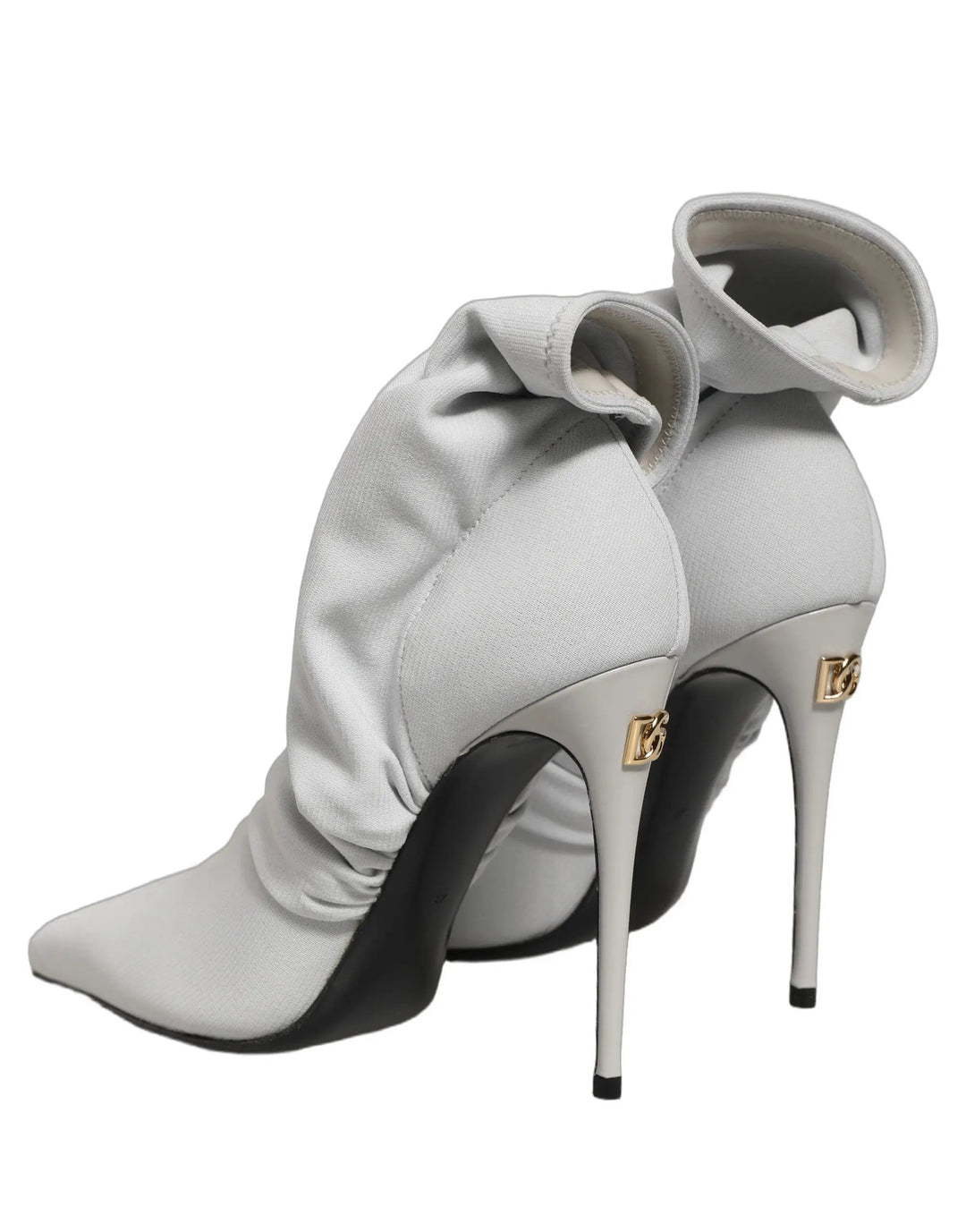 Dolce &amp; Gabbana Sample Sale | Dolce &amp; Gabbana Gray Stretch Socks Heels Ankle Boots Shoes - | Designer outlet