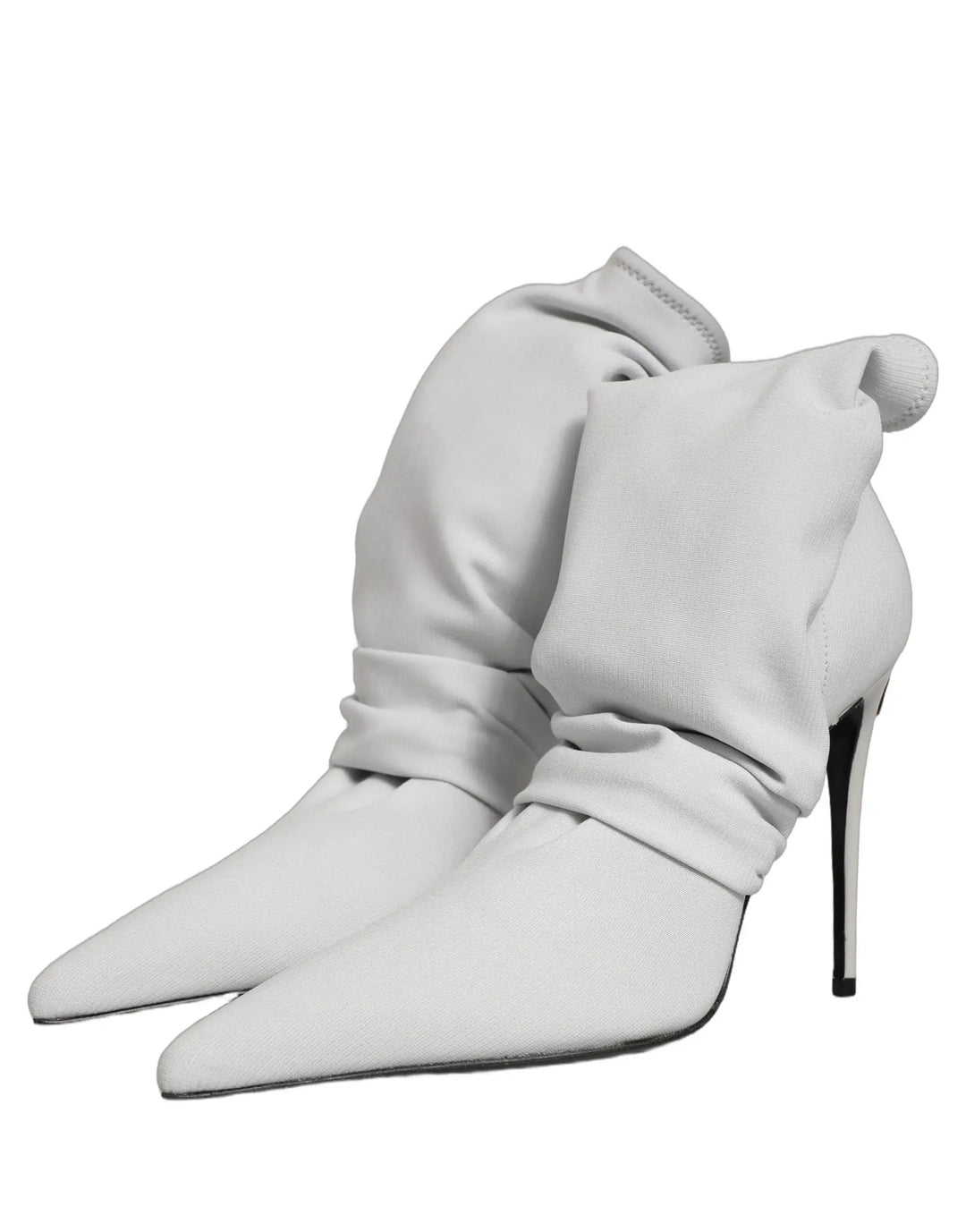Dolce &amp; Gabbana Sample Sale | Dolce &amp; Gabbana Gray Stretch Socks Heels Ankle Boots Shoes - | Designer outlet