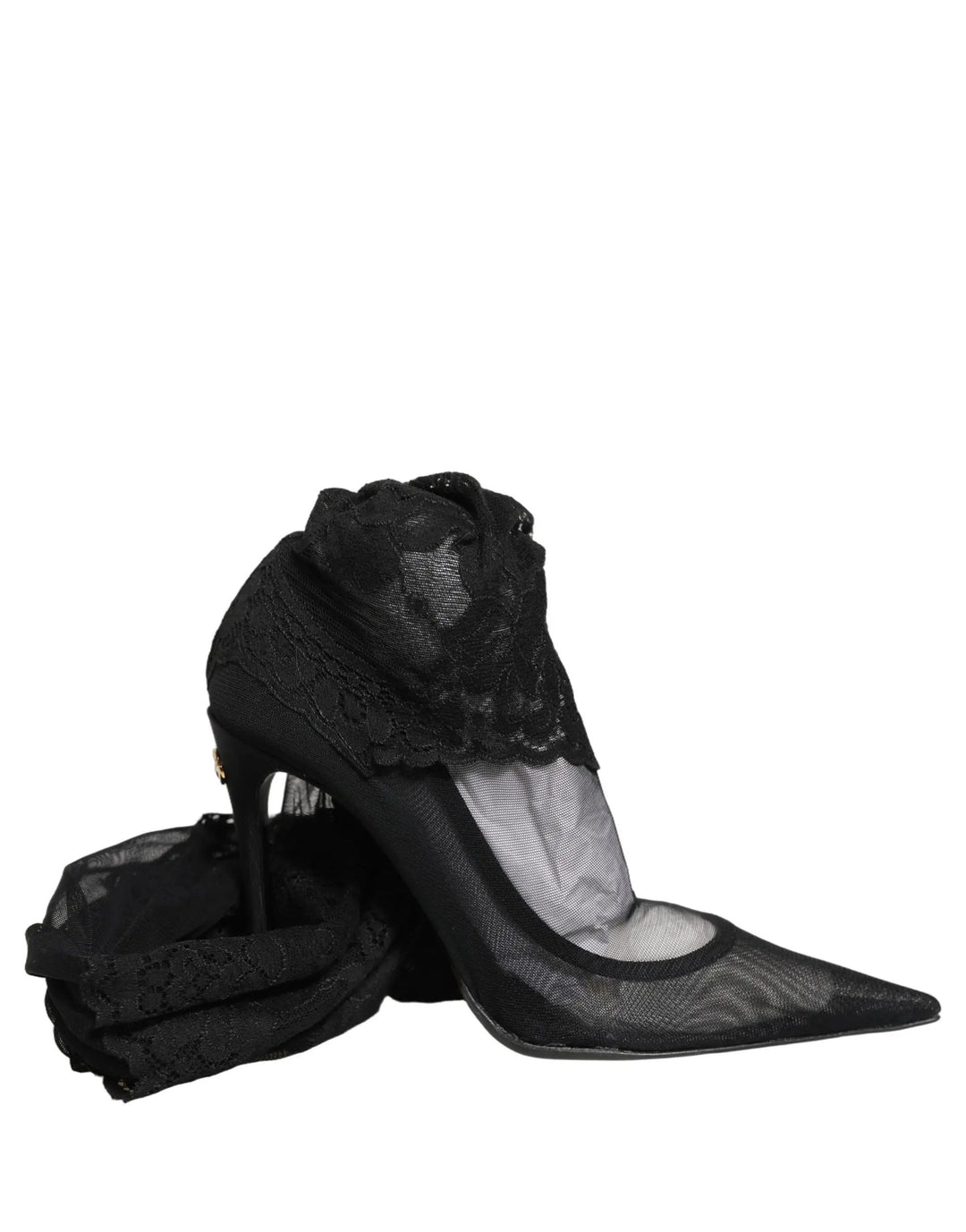 Dolce &amp; Gabbana Sample Sale | Dolce &amp; Gabbana Black Over The Knee Sock Pumps Boots Shoes - | Designer outlet