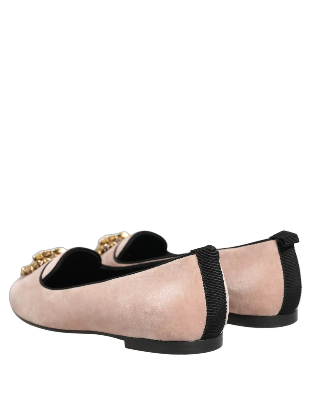 Dolce &amp; Gabbana Sample Sale | Dolce &amp; Gabbana Pink Velvet Devotion Loafers Flats Shoes - | Designer outlet