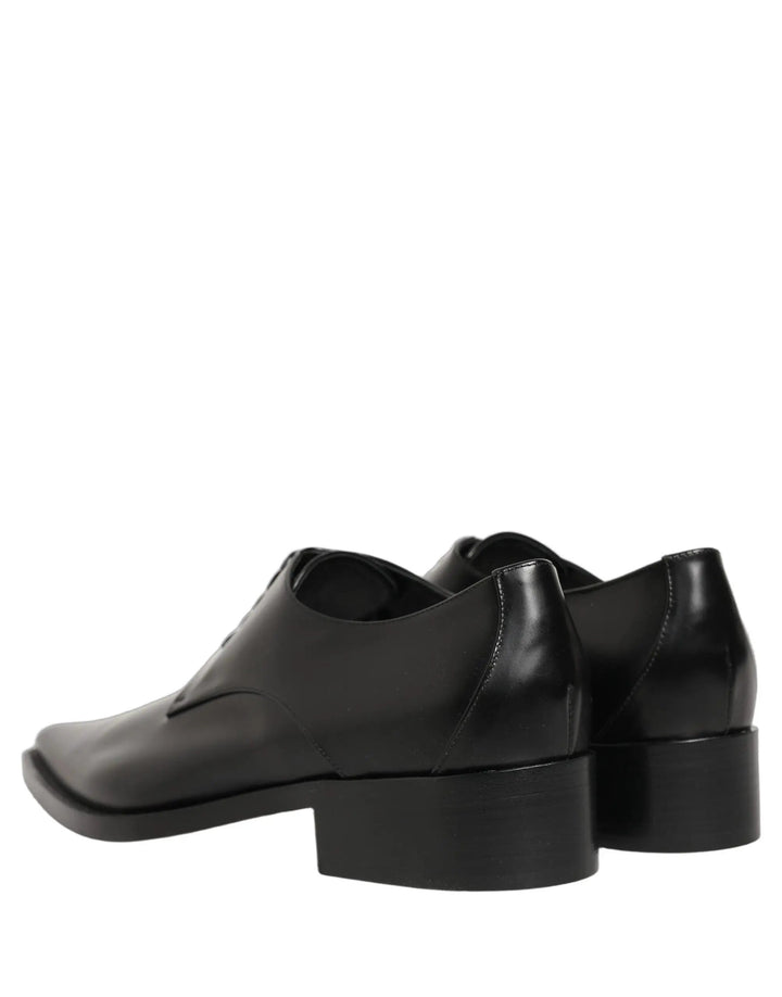 Dolce &amp; Gabbana Sample Sale | Dolce &amp; Gabbana Black Leather Lace Up Derby Dress Shoes - | Designer outlet