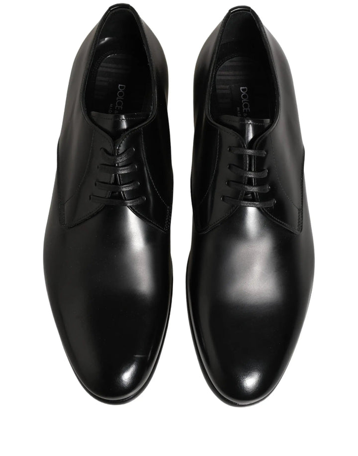 Dolce &amp; Gabbana Sample Sale | Dolce &amp; Gabbana Black Leather Lace Up Derby Dress Shoes - | Designer outlet