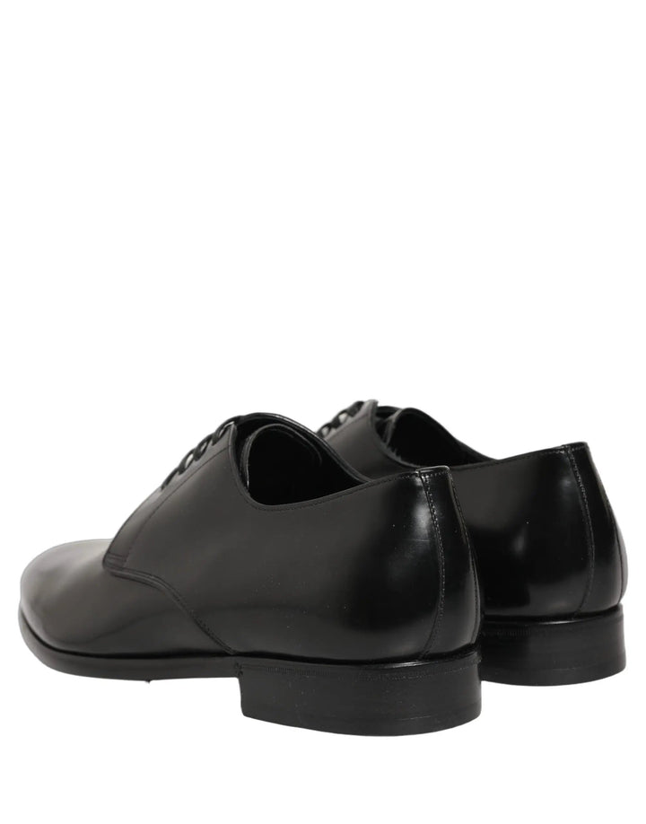 Dolce &amp; Gabbana Sample Sale | Dolce &amp; Gabbana Black Leather Lace Up Derby Dress Shoes - | Designer outlet