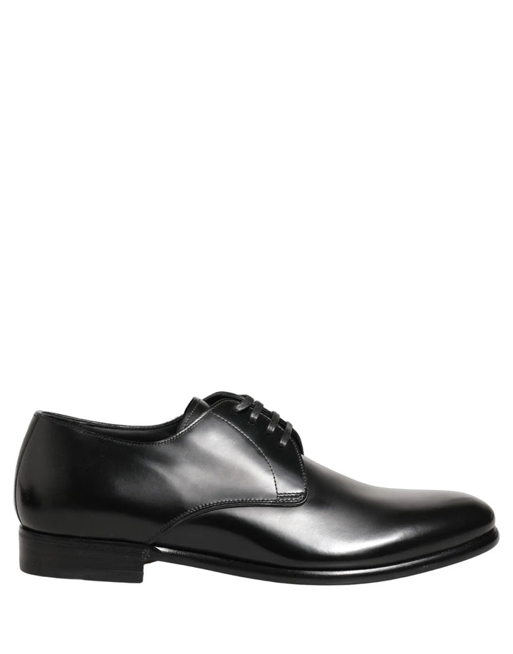 Dolce &amp; Gabbana Sample Sale | Dolce &amp; Gabbana Black Leather Lace Up Derby Dress Shoes - | Designer outlet