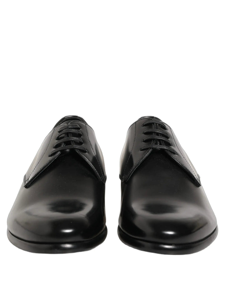 Dolce &amp; Gabbana Sample Sale | Dolce &amp; Gabbana Black Leather Lace Up Derby Dress Shoes - | Designer outlet