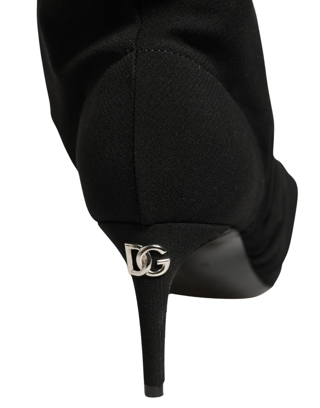 Dolce & Gabbana Sample Sale | Dolce & Gabbana Black Stretch Socks Heels Ankle Boots Shoes - | Designer outlet