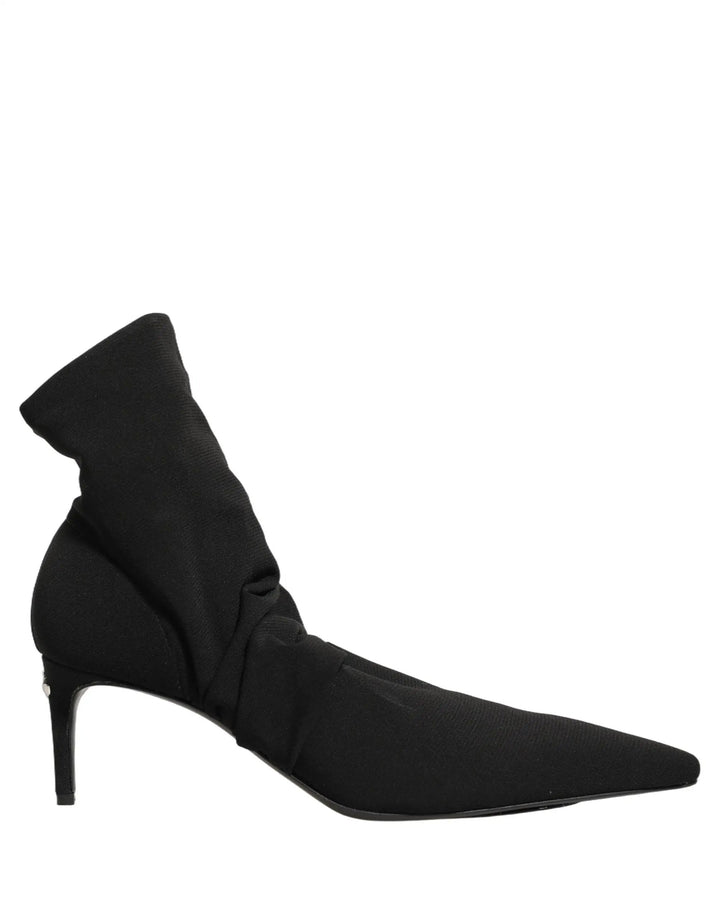 Dolce &amp; Gabbana Sample Sale | Dolce &amp; Gabbana Black Stretch Socks Heels Ankle Boots Shoes - | Designer outlet