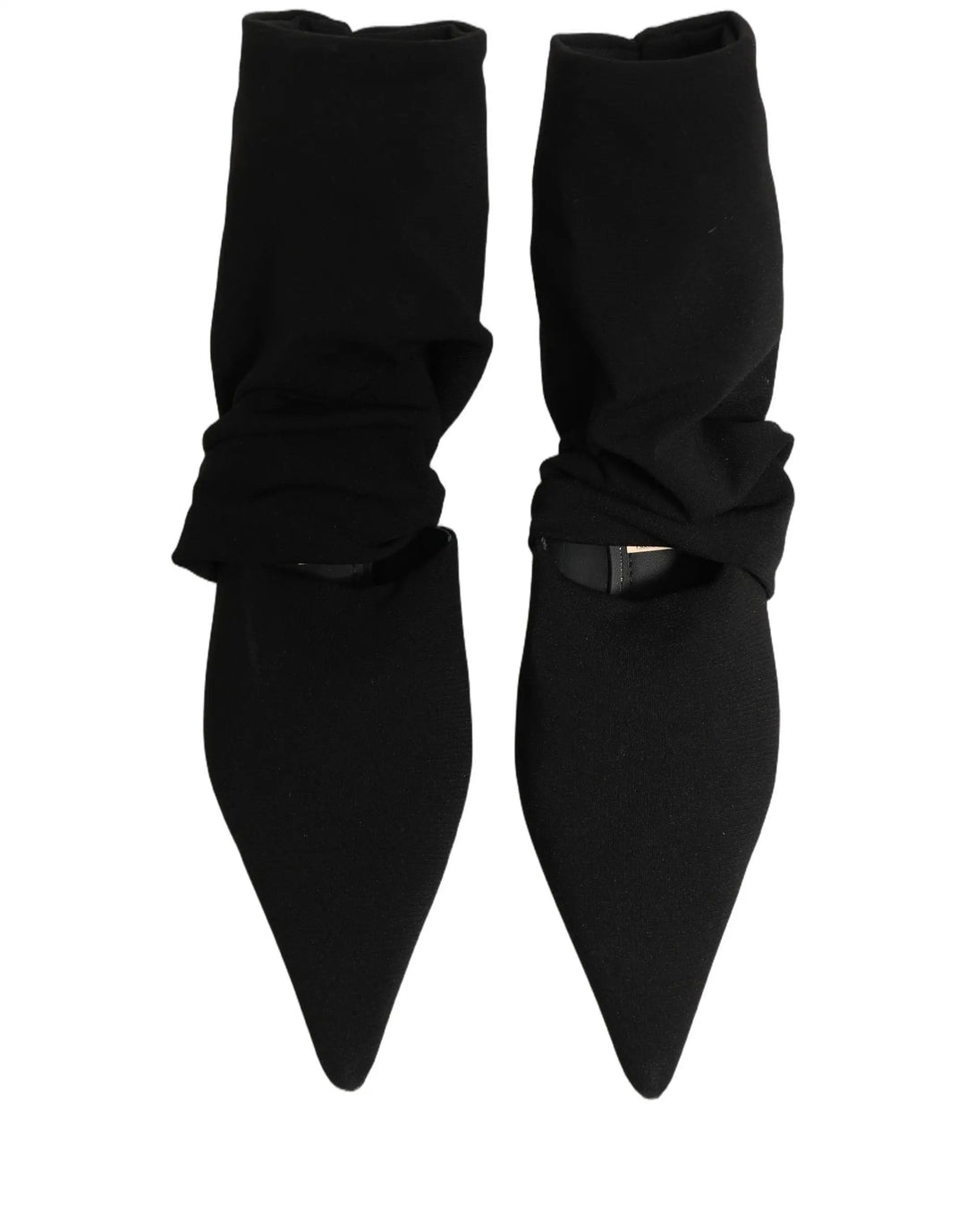 Dolce &amp; Gabbana Sample Sale | Dolce &amp; Gabbana Black Stretch Socks Heels Ankle Boots Shoes - | Designer outlet