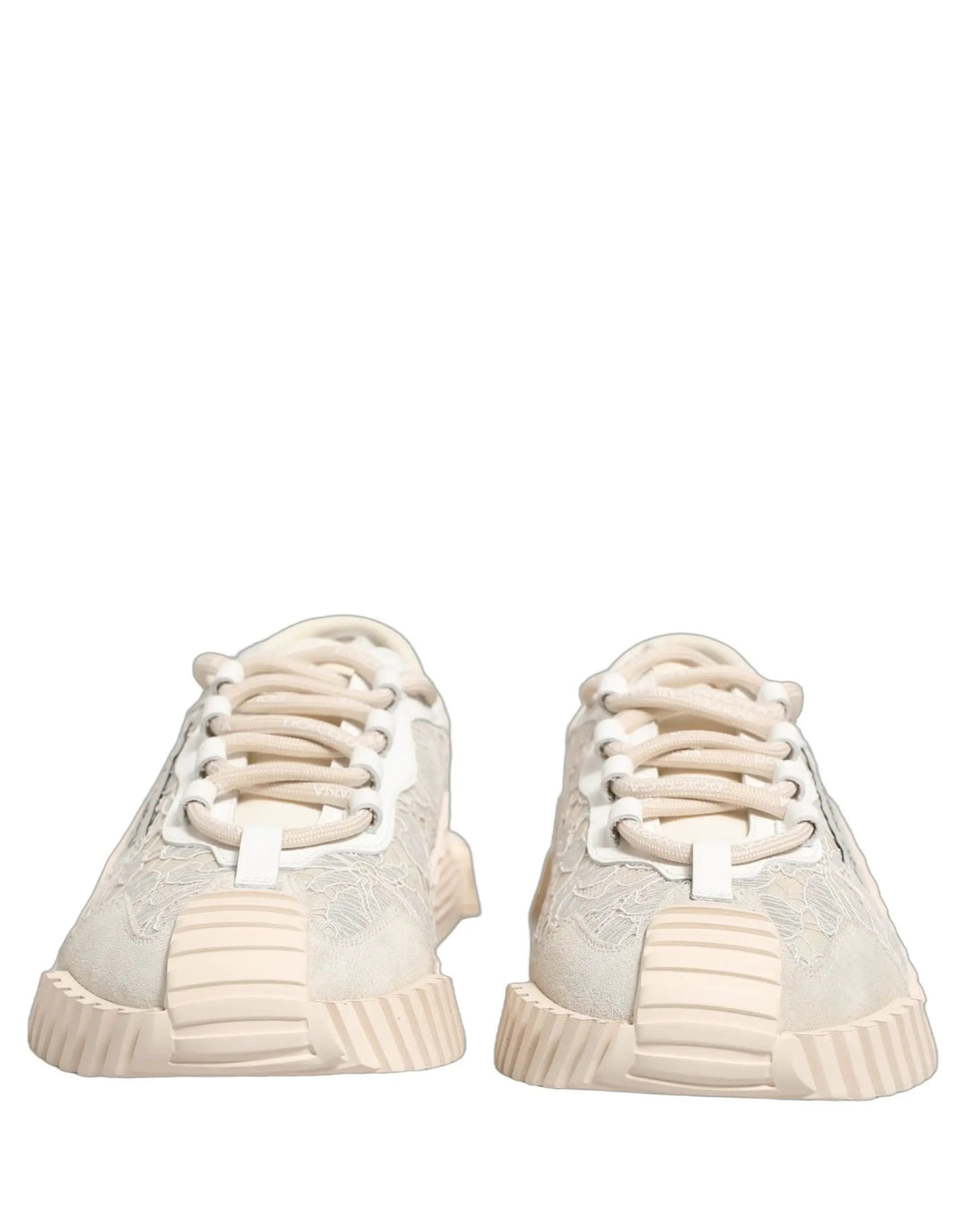 Dolce &amp; Gabbana Sample Sale | Dolce &amp; Gabbana White Lace NS1 Low Top Sneaker Sports Shoes - | Designer outlet