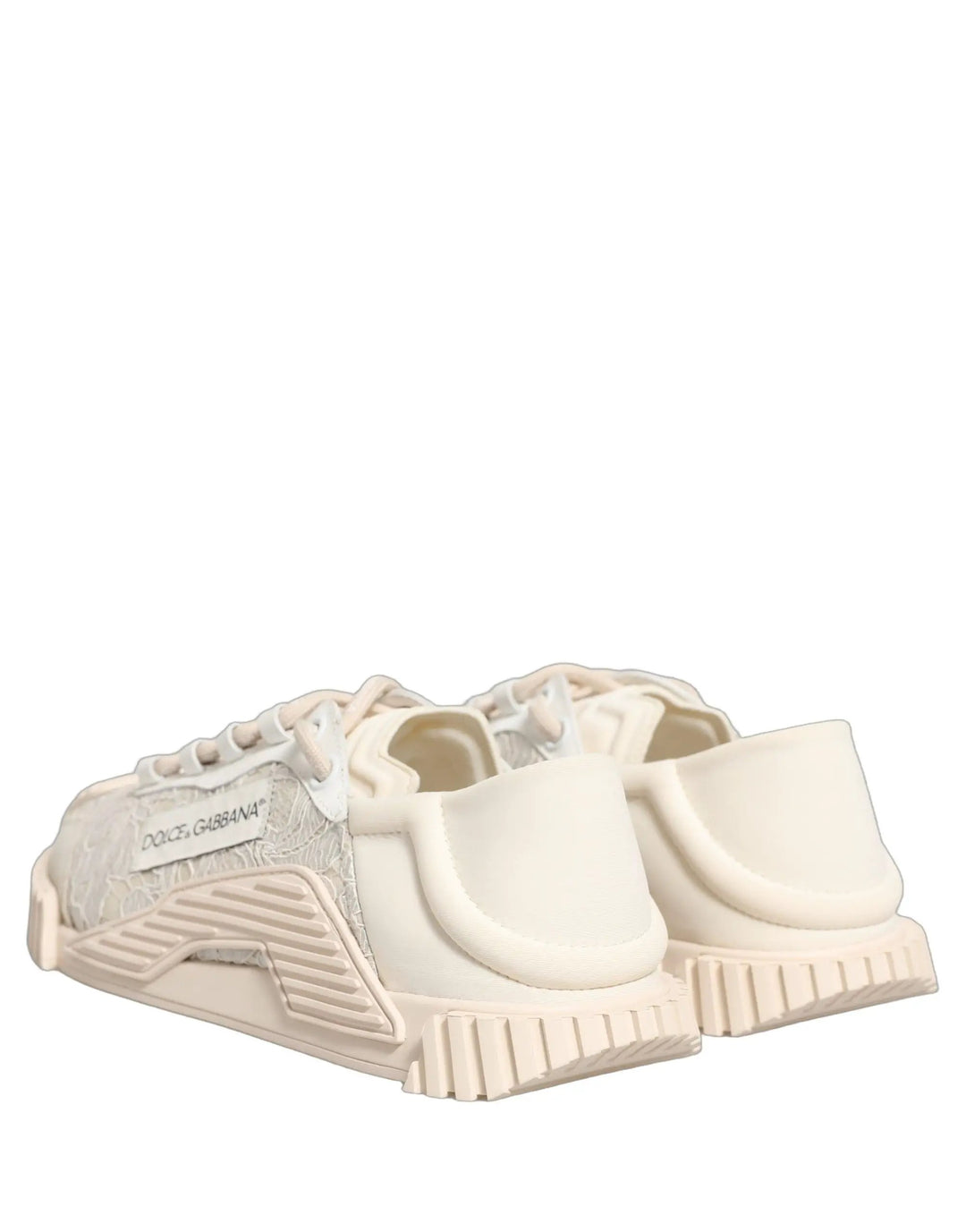 Dolce &amp; Gabbana Sample Sale | Dolce &amp; Gabbana White Lace NS1 Low Top Sneaker Sports Shoes - | Designer outlet