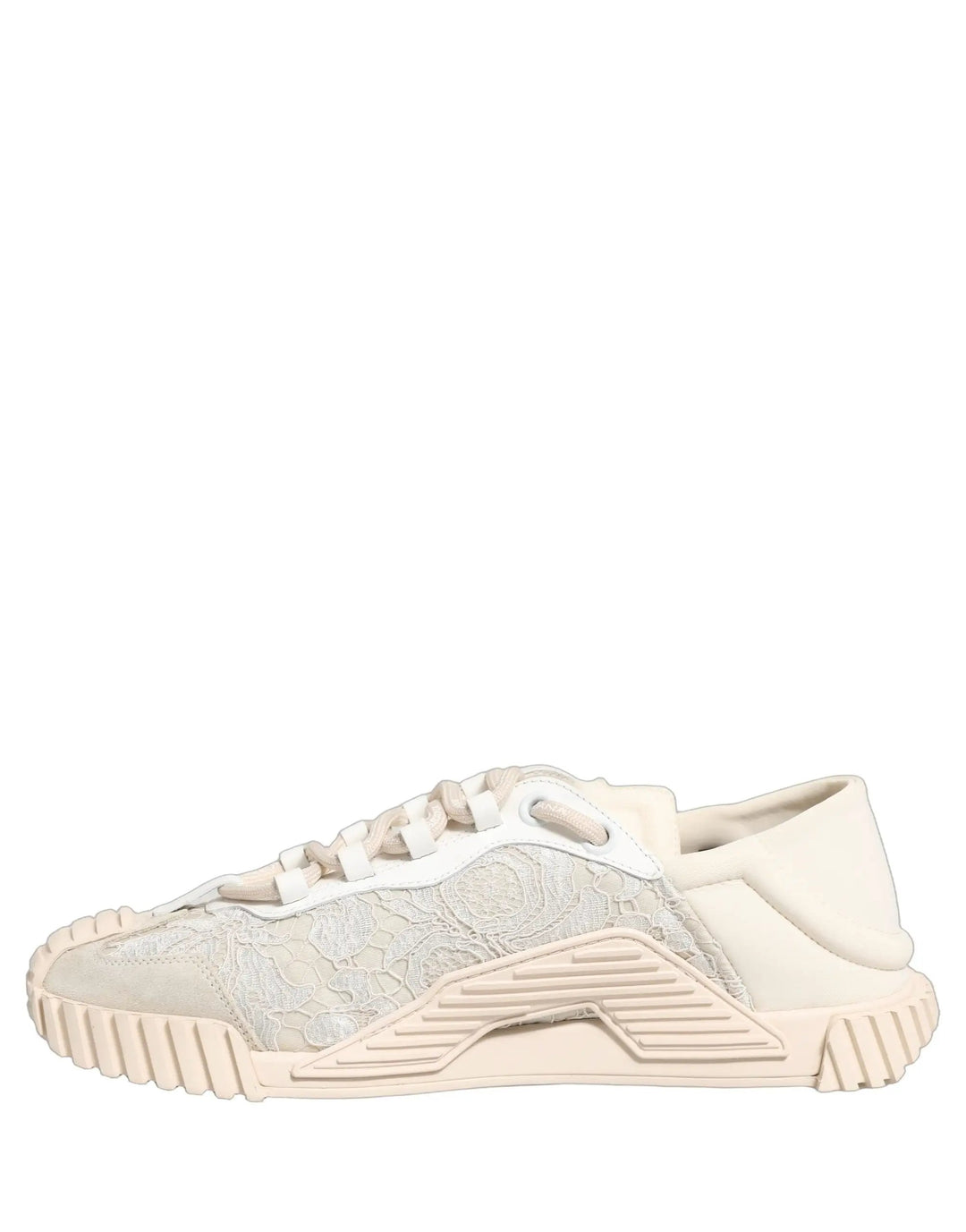 Dolce &amp; Gabbana Sample Sale | Dolce &amp; Gabbana White Lace NS1 Low Top Sneaker Sports Shoes - | Designer outlet