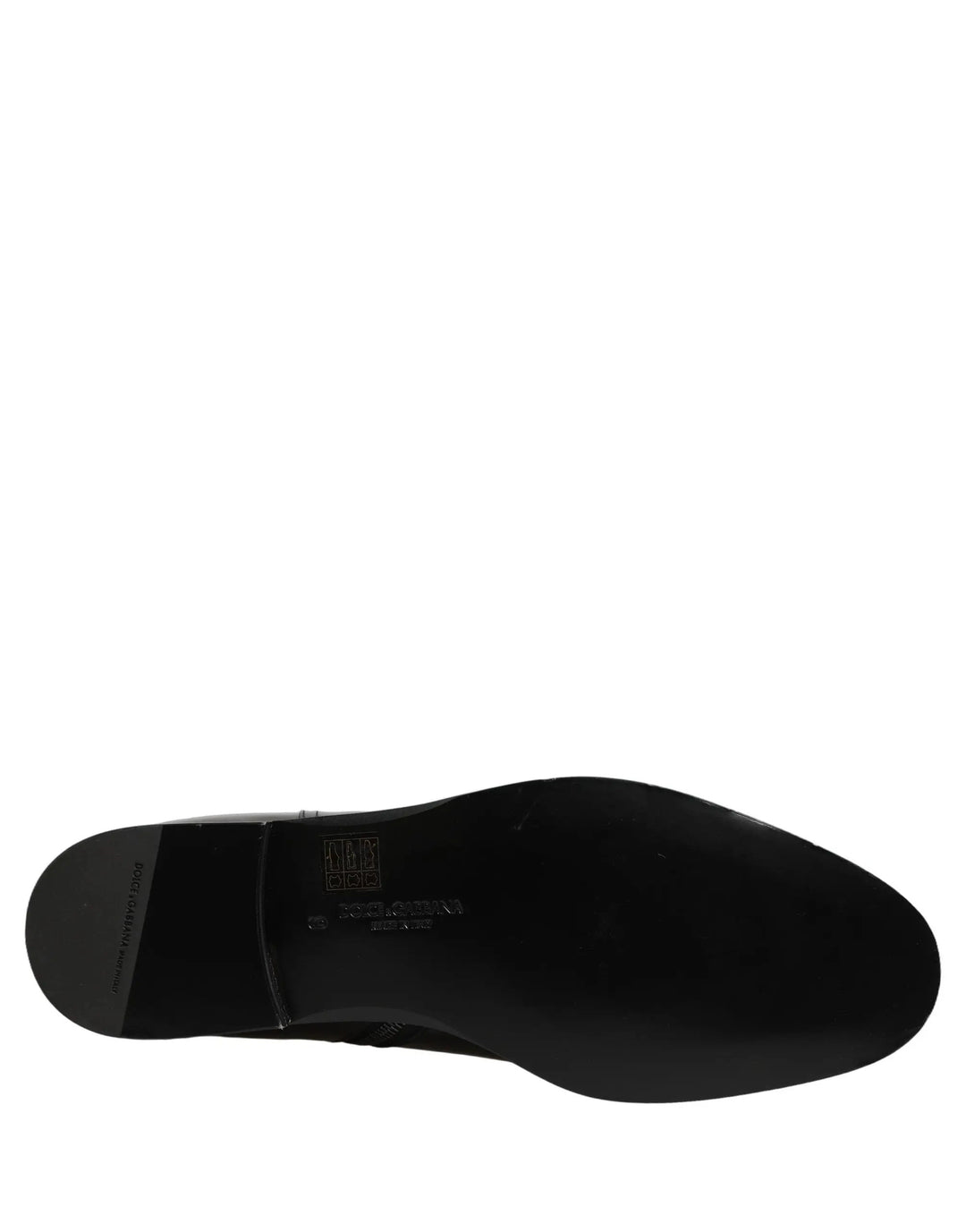 Dolce &amp; Gabbana Sample Sale | Dolce &amp; Gabbana Black Leather Logo Buckle Mid Calf Boots Shoes - | Designer outlet