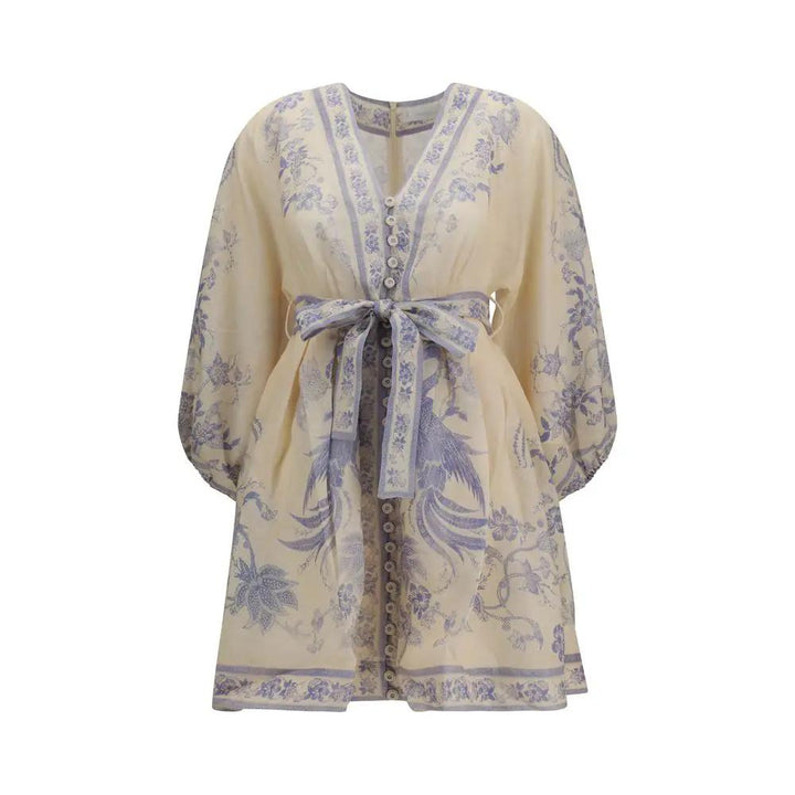 Zimmermann Sample Sale | Zimmermann Multicolor Linen Casual Dress - | Designer outlet