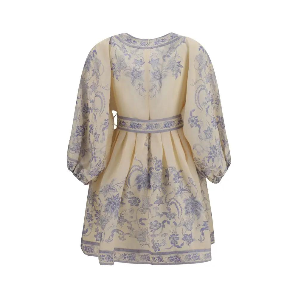 Zimmermann Sample Sale | Zimmermann Multicolor Linen Casual Dress - | Designer outlet