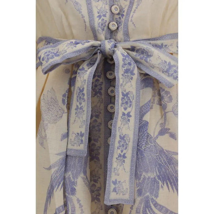Zimmermann Sample Sale | Zimmermann Multicolor Linen Casual Dress - | Designer outlet