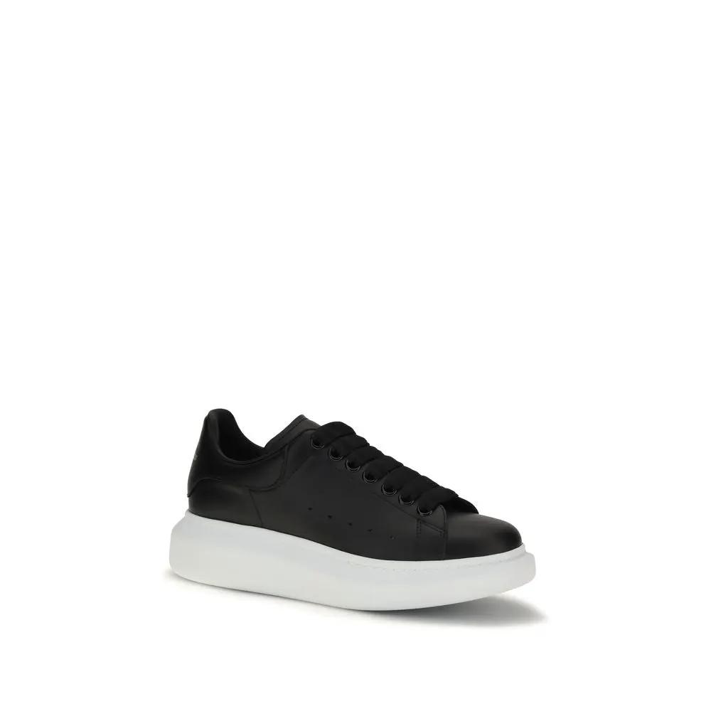 Alexander McQueen Sample Sale | Alexander McQueen Black Calf Leather Bos Taurus Platform Sneakers - | Designer outlet