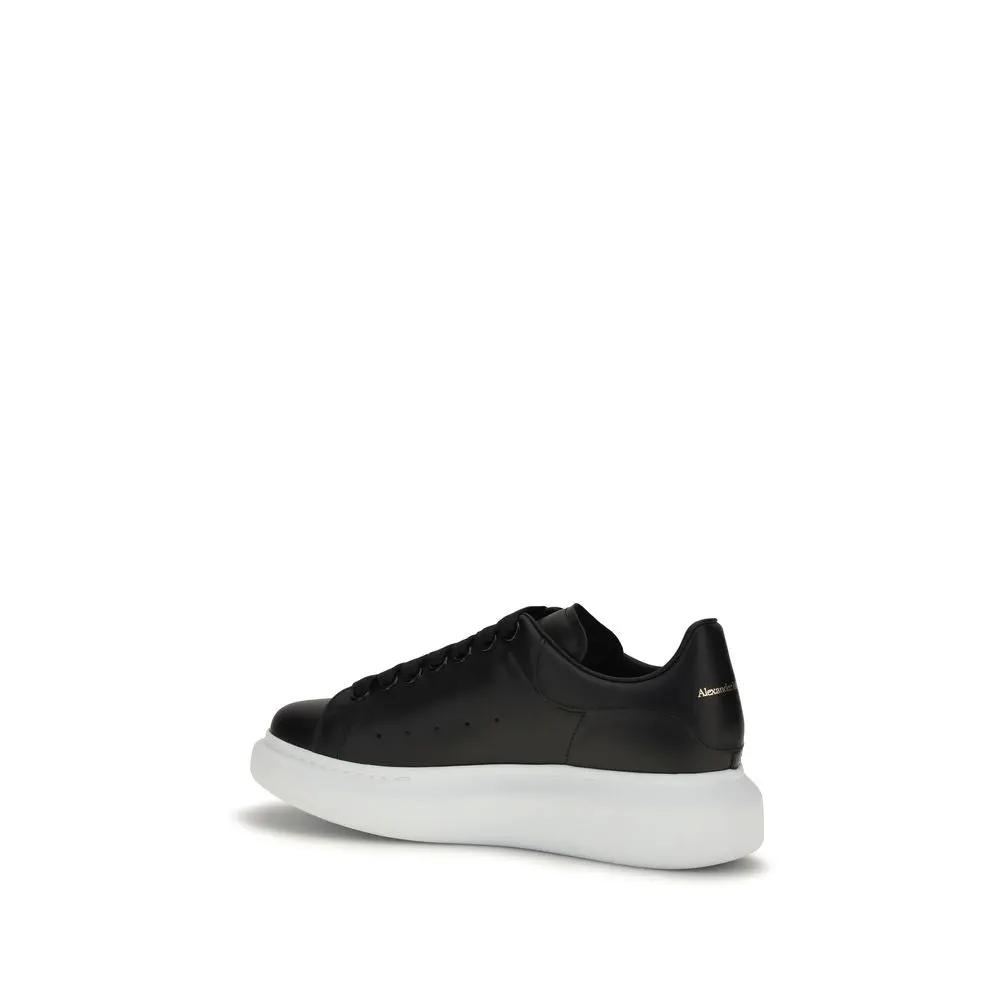 Alexander McQueen Sample Sale | Alexander McQueen Black Calf Leather Bos Taurus Platform Sneakers - | Designer outlet