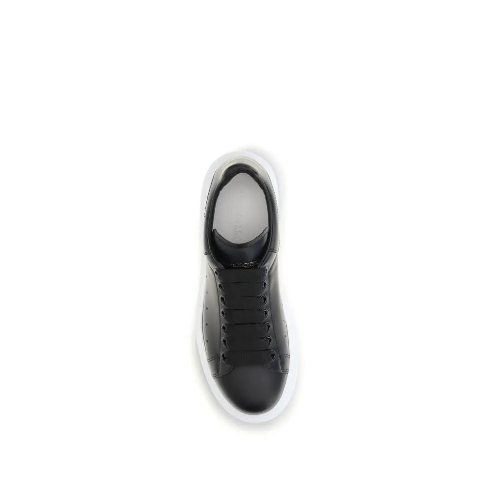 Alexander McQueen Sample Sale | Alexander McQueen Black Calf Leather Bos Taurus Platform Sneakers - | Designer outlet