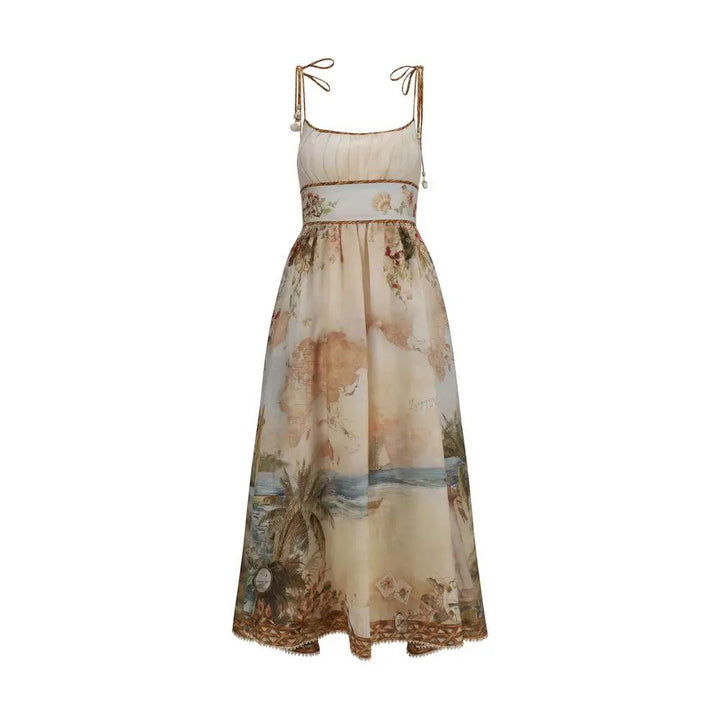 Zimmermann Sample Sale | Zimmermann Beige Linen Casual Dress - | Designer outlet