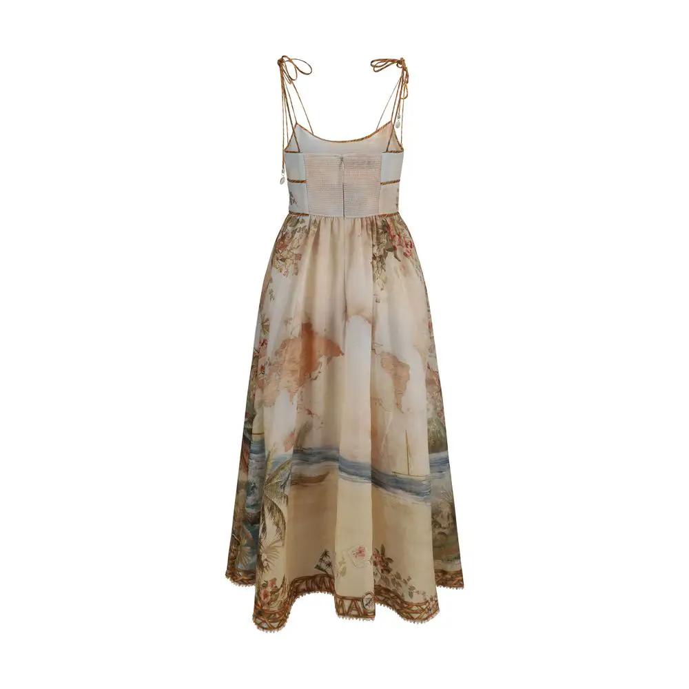 Zimmermann Sample Sale | Zimmermann Beige Linen Casual Dress - | Designer outlet