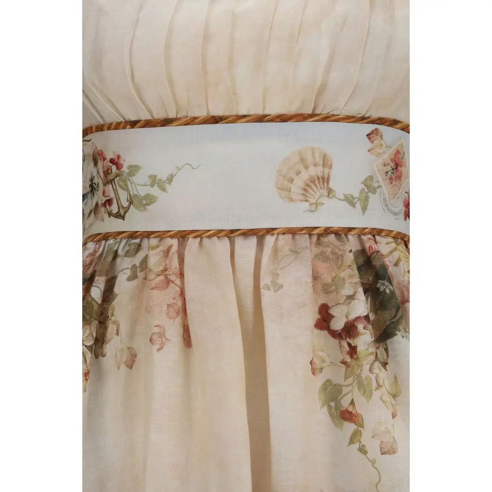 Zimmermann Sample Sale | Zimmermann Beige Linen Casual Dress - | Designer outlet