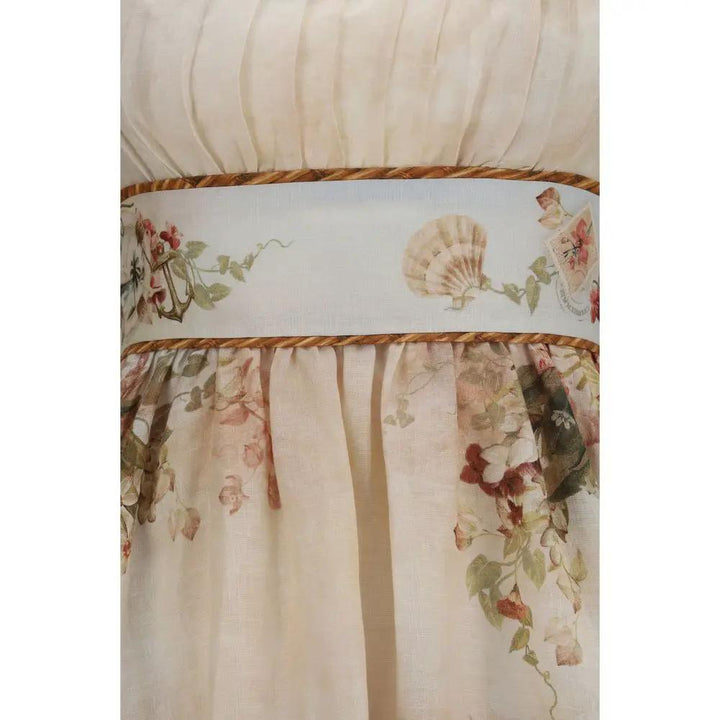 Zimmermann Sample Sale | Zimmermann Beige Linen Casual Dress - | Designer outlet