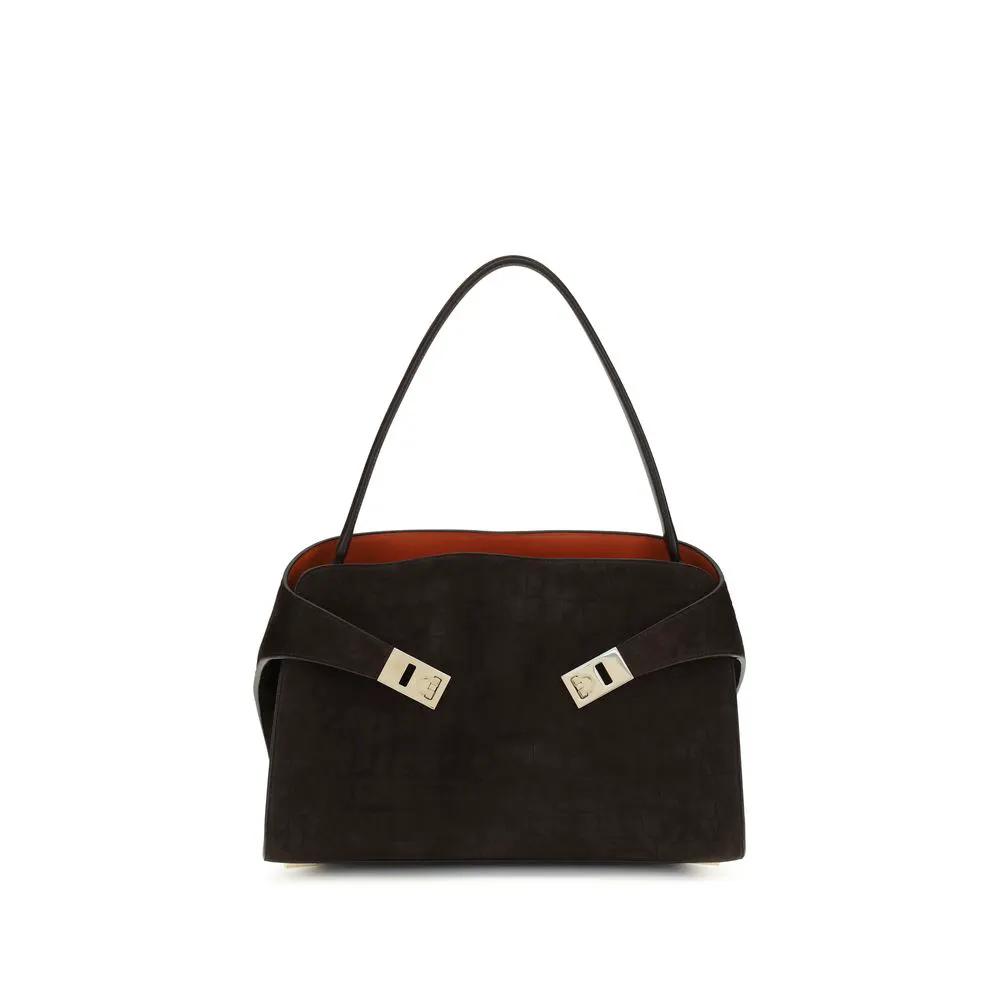 Ferragamo Sample Sale | Ferragamo Brown Calf Leather Bos Taurus Shoulder Bag - | Designer outlet
