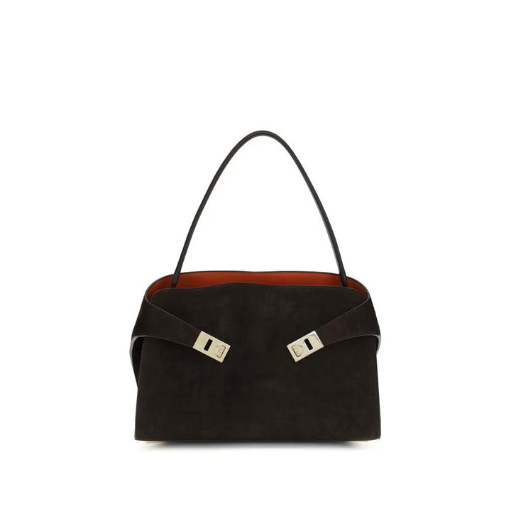 Ferragamo Sample Sale | Ferragamo Brown Calf Leather Bos Taurus Shoulder Bag - | Designer outlet