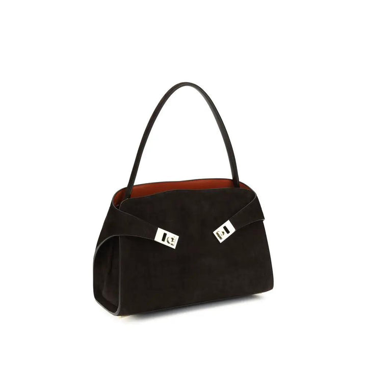 Ferragamo Sample Sale | Ferragamo Brown Calf Leather Bos Taurus Shoulder Bag - | Designer outlet