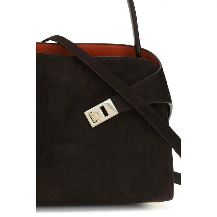 Ferragamo Sample Sale | Ferragamo Brown Calf Leather Bos Taurus Shoulder Bag - | Designer outlet