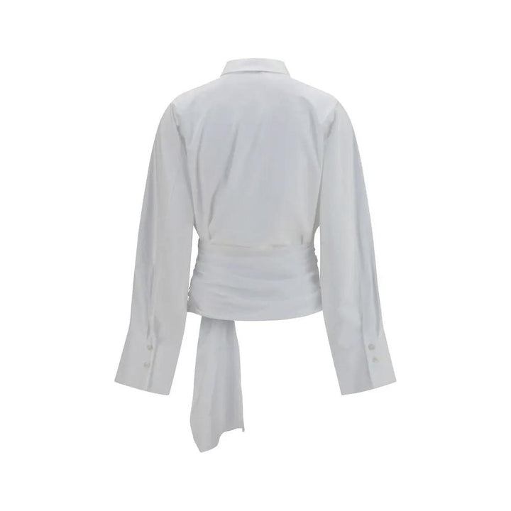 7FOR Sample Sale | 7FOR White Cotton Dress Shirt - | Designer outlet