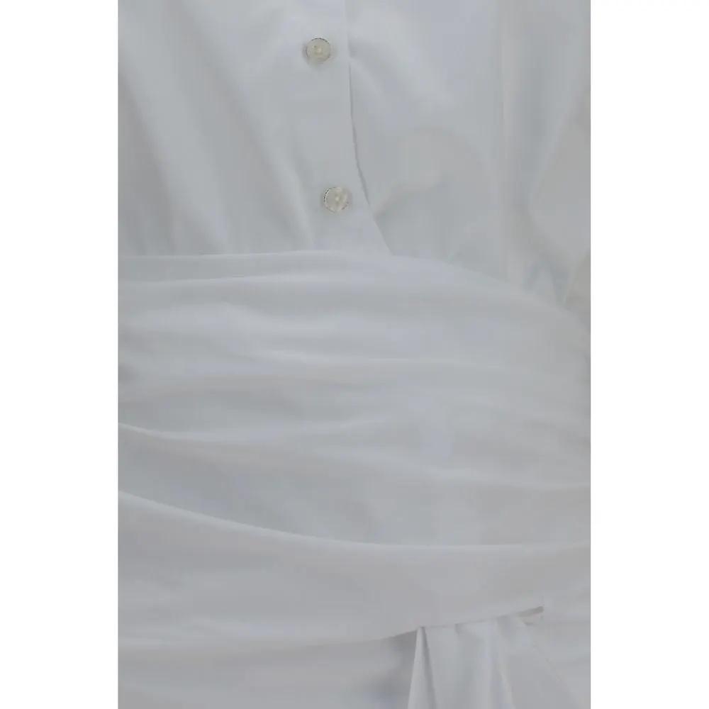 7FOR Sample Sale | 7FOR White Cotton Dress Shirt - | Designer outlet