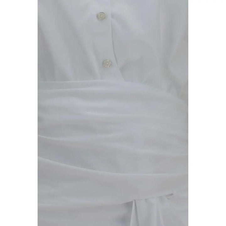 7FOR Sample Sale | 7FOR White Cotton Dress Shirt - | Designer outlet